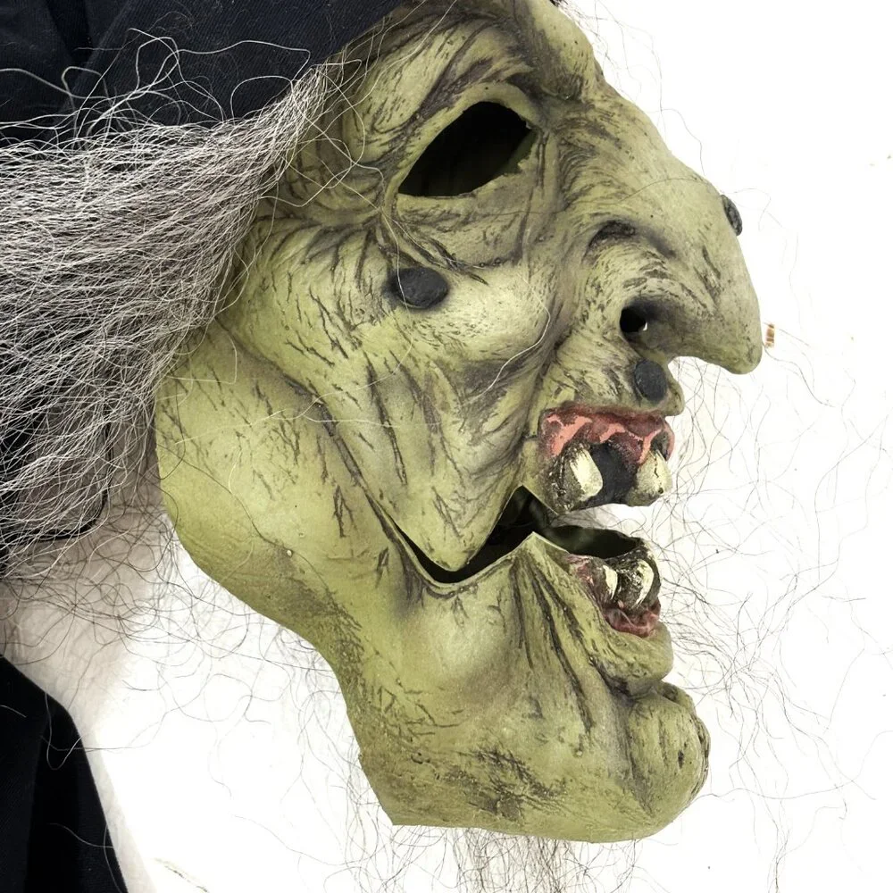 Green Witch Halloween Mask Cinema Secrets VTG Y2K NWT